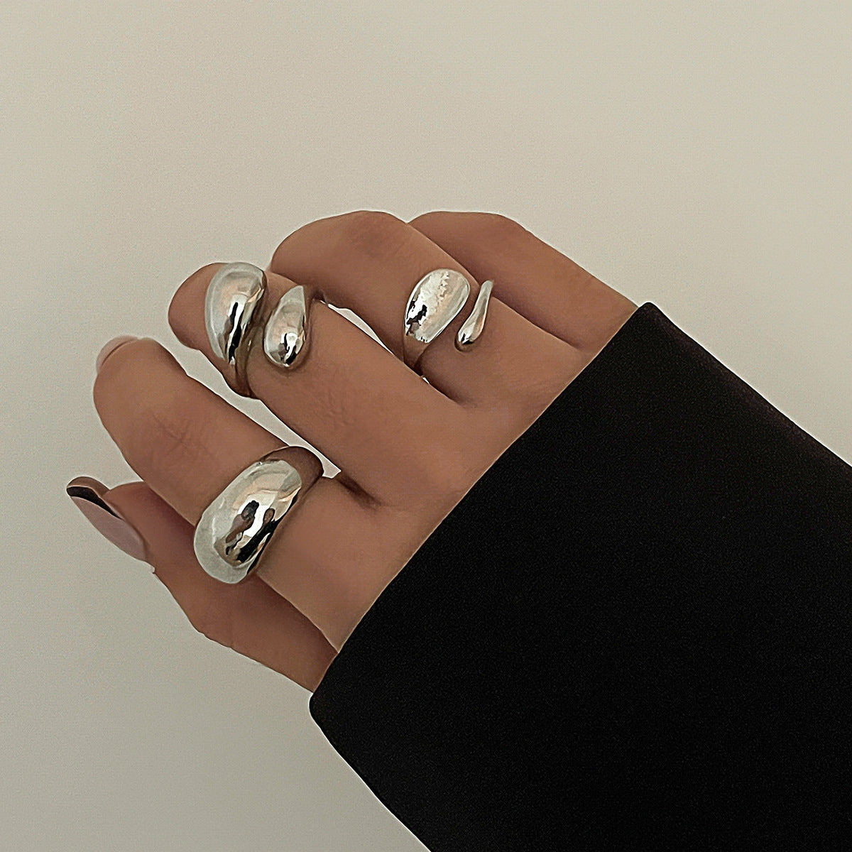 Wholesale Baroque Thread Exaggerated Open Ring